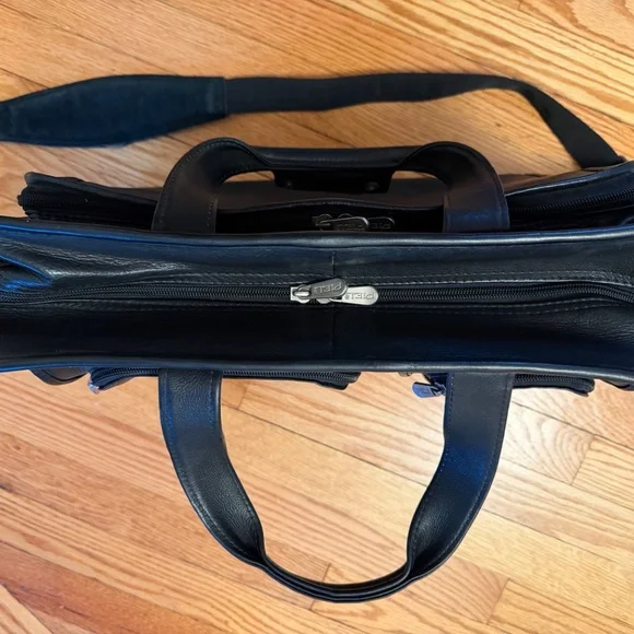 **50% off SALE** Piel Leather Professional Computer Briefcase Portfolio